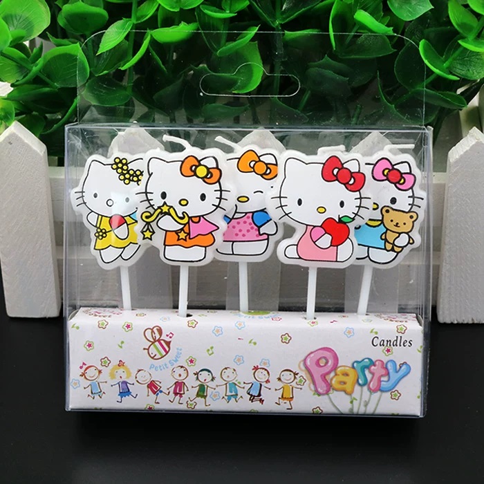 Unity Candle Set - Conjunto de 5 Velas Artesanais Kawaii