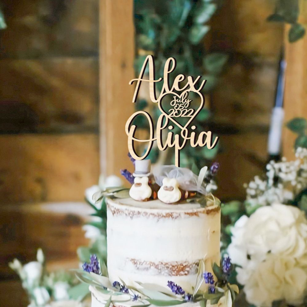 Toppers de bolo personalizados - Wedding Supply Rentals avaliação e preço