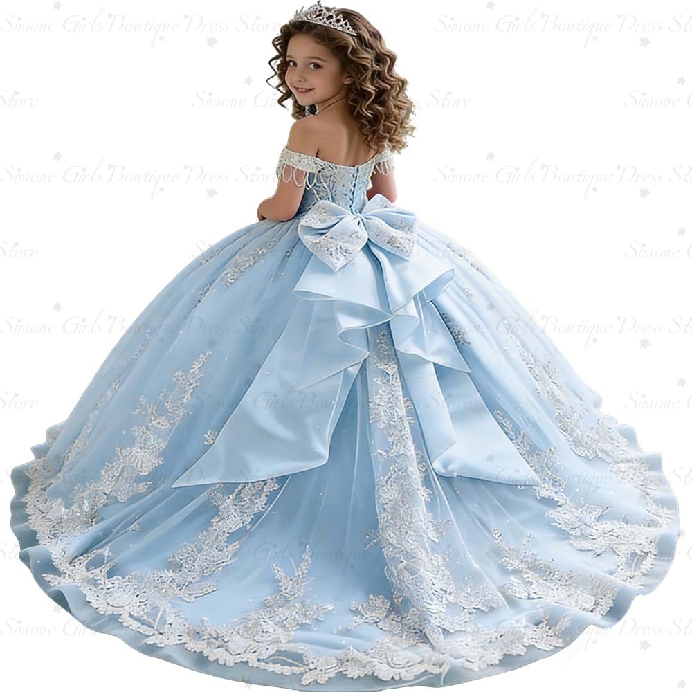 Vestido de Princesa Azul Celes - Bridal Sash Ribbon avaliação e preço