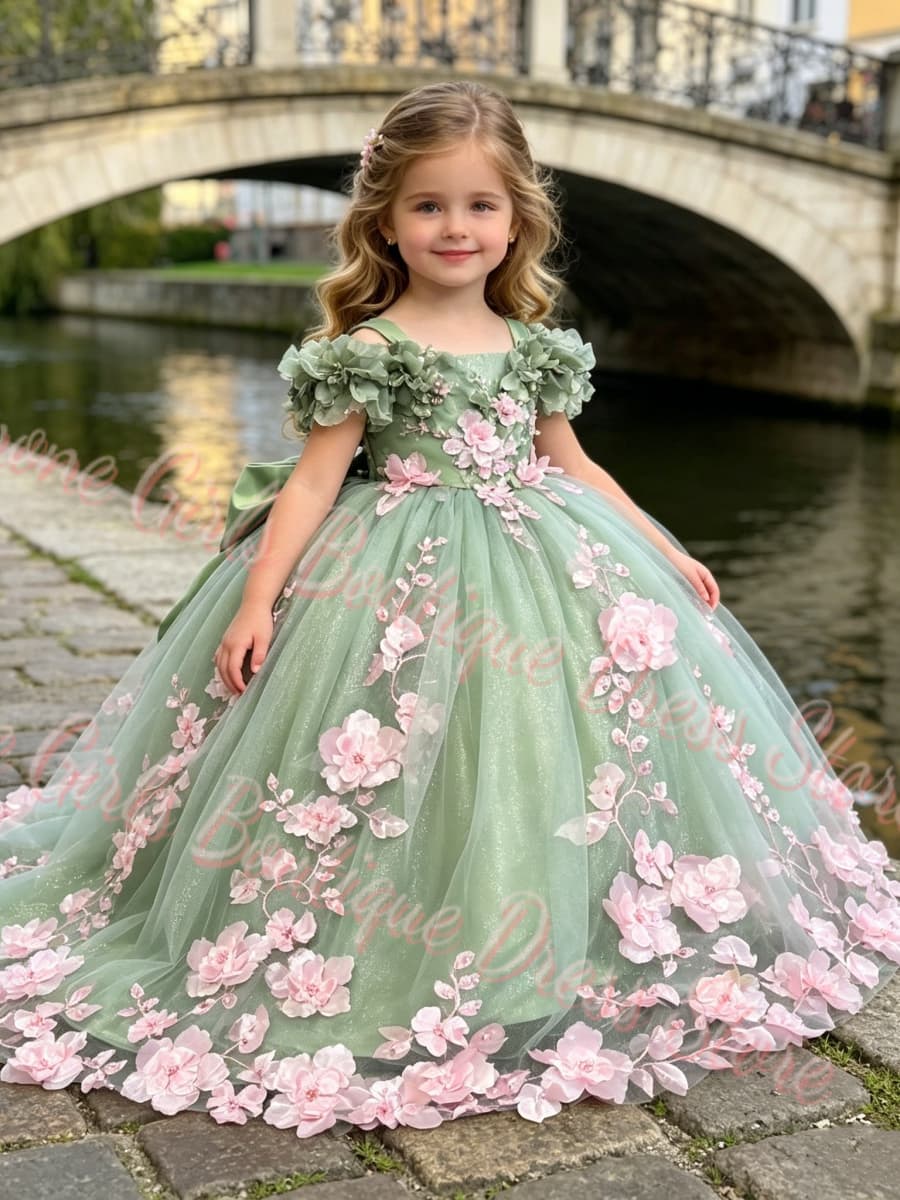 Vestido Floral de Luxo para Me - Bridal Sash Ribbon avaliação e preço