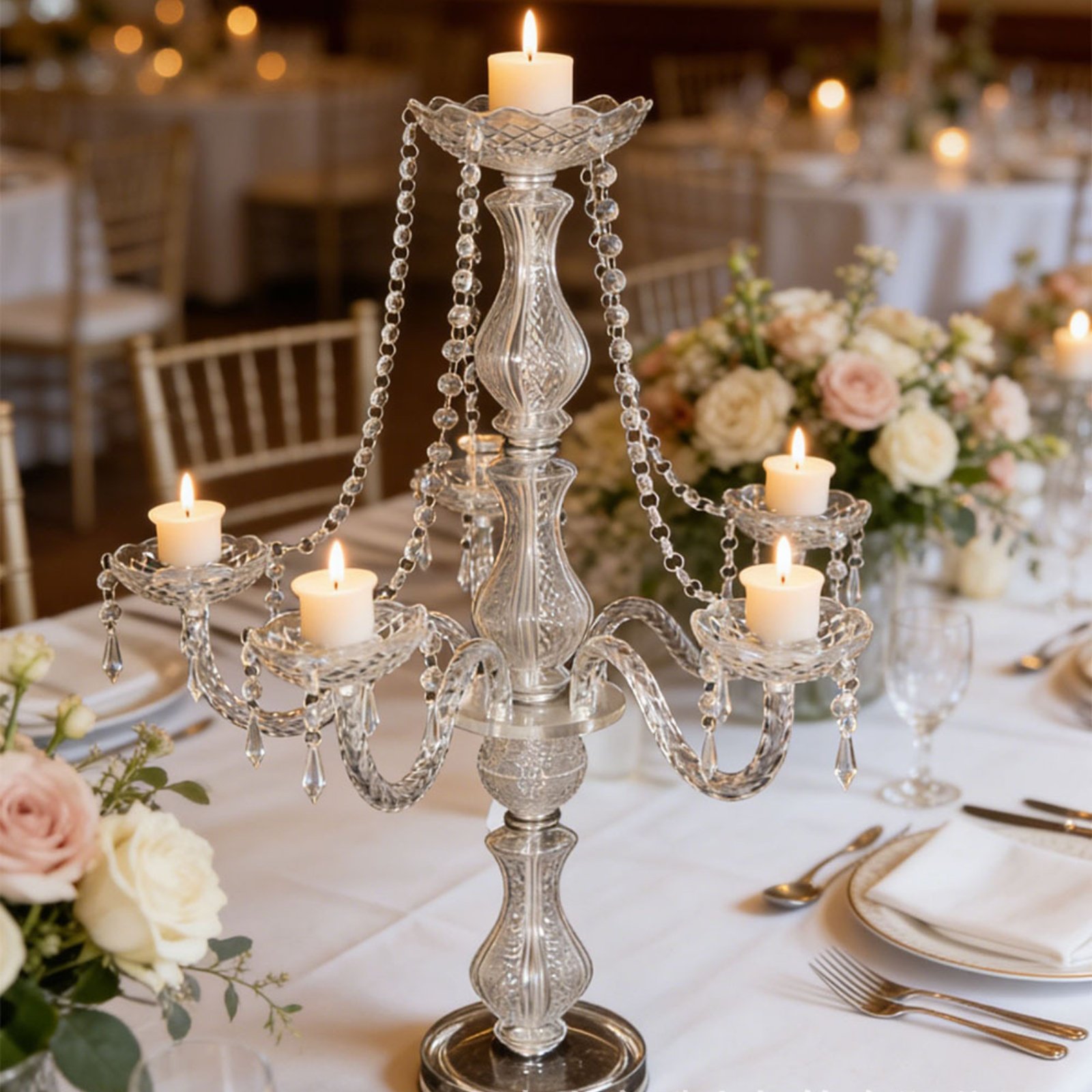 Candelabro de Cristal Elegante - Unity Candle Set avaliação e preço